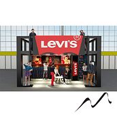Stand Levi´s. Architecture, Design, 3D Design, Retail Design, and 3D Modeling project by Yeisson Molina - 07.24.2020