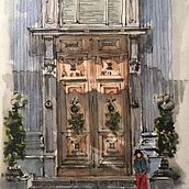 A Door in Santiago , Chile. Watercolor Painting project by Murthy Sudhakar - 09.05.2020