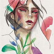 Mi Proyecto del curso: Retrato ilustrado en acuarela. Watercolor Painting project by Marijose Cauich - 07.25.2020
