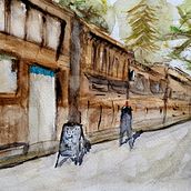 Mi Proyecto del curso: Paisajes urbanos en acuarela . Arte urbana projeto de Martín Romeo Moreira Santiano - 25.07.2020