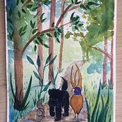 My project in Watercolor Illustration with Japanese Influence course. Traditional illustration, and Watercolor Painting project by Rebecca Rich - 07.25.2020
