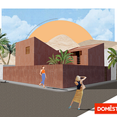 Meu projeto do curso: Representação gráfica de projetos arquitetônicos. Un progetto di Architettura, Graphic design, Architettura d'interni, Interior design, Paesaggismo, Collage, Architettura digitale e Illustrazione architettonica di Paula Cid - 26.07.2020