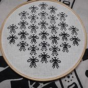 Muestrarios de blackwork punto mosquito . % Helga Irene Reinoso Cendoya tarafından hazırlanan Nakış projesi - 07.07.2020
