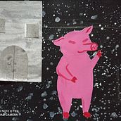 Los 3 cerditos: Introducción a la ilustración infantil Ein Projekt aus dem Bereich Kinderillustration von moné serralvo - 06.08.2020