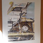 My project in Architectural Sketching with Watercolor and Ink course. Watercolor Painting project by pebott71 - 07.26.2020