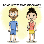 Humor gráfico: Love in the time of chaos. Digital Illustration project by Anavir Padilla - 07.26.2020