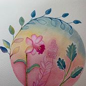 Mi Proyecto del curso: Técnicas de acuarela en negativo para ilustración botánica. Traditional illustration project by Hellen Birchmeier Cabello - 08.04.2020