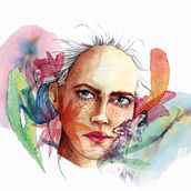 My project in Illustrated Portrait in Watercolor course. Un proyecto de Dibujo artístico de francesca_mela87 - 26.07.2020
