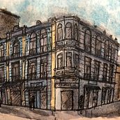 Mi Proyecto del curso: Dibujo arquitectónico con acuarela y tinta. Architecture project by camilomoreno120 - 07.27.2020