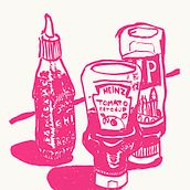 Pink sauce. Drawing project by Nick Peill - 07.27.2020