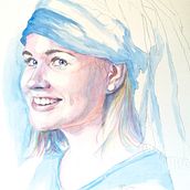 Watercolour portrait # 4. Un proyecto de Pintura a la acuarela de Mikko Oksalahti - 27.07.2020