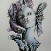 Mi Proyecto del curso: Retrato creativo en claroscuro con lápiz. Pencil Drawing, and Artistic Drawing project by Soledad Martínez - 07.27.2020