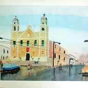 Meu projeto do curso: Paisagens urbanas em aquarela. Watercolor Painting project by Henrique Gomes - 07.27.2020