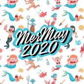 MerMay 2020. Traditional illustration, and Pattern Design project by Joan Vargas - 07.27.2020