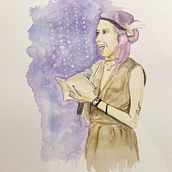 Helena. Watercolor Painting project by Eduardo Damasceno - 07.28.2020