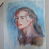 My project in Artistic Portrait with Watercolors course. Watercolor Painting project by Daniel Allen - 07.28.2020
