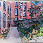 My project in Architectural Sketching with Watercolor and Ink course. Un proyecto de Ilustración arquitectónica de viktoria_2 - 28.07.2020