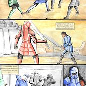 My project in Watercolor Coloring for Comics and Illustrations course. Un progetto di Fumetto e Pittura ad acquerello di Julien Cattan - 28.07.2020