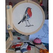 Mi Proyecto del curso: Pintar con hilo: técnicas de ilustración textil. Un projet de Broderie de Amambay Godoy - 28.07.2020