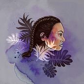 My project in Illustrated Portraits with Procreate course. Projekt z dziedziny R, sunek c i frow użytkownika Maria Daniela - 30.07.2020