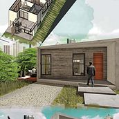 Casa Terreno em Declive. 3D, Architecture & Interior Architecture project by bru_sousa_ - 07.29.2020