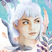 Mi Proyecto final: Retrato ilustrado en acuarela. Un progetto di Design e Illustrazione tradizionale di Jessica Toscano Latorre - 19.07.2020