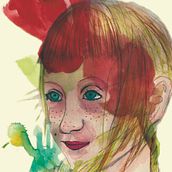 Mi Proyecto del curso: Retrato ilustrado en acuarela.Niña Flores. Traditional illustration project by Marina - 07.29.2020