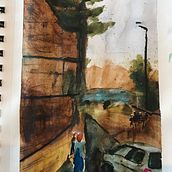 My project in Urban Landscapes in Watercolor course. Un proyecto de Pintura a la acuarela de Lauren Schauf - 29.07.2020