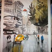 My project in Urban Landscapes in Watercolor course Ein Projekt aus dem Bereich Aquarellmalerei von dermotmcgowan - 30.07.2020