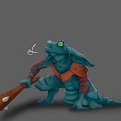 Lizard Warrior. Un proyecto de Diseño de personajes de Isadora Mariana - 21.06.2020