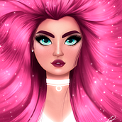 Meu projeto do curso: Retrato de personagens femininas com Procreate. Drawing, Digital Drawing, Painting, and Digital Painting project by Rômulo de Lima - 07.30.2020