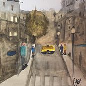 Paisaje en acuerela: Proyecto de curso. Ein Projekt aus dem Bereich Aquarellmalerei von Carlo Del Rio - 30.07.2020