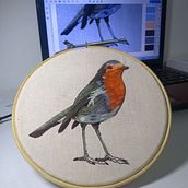 Meu projeto do curso: Pintar com linha: técnicas de ilustração têxtil. Embroider project by nathalia.santilli - 07.30.2020