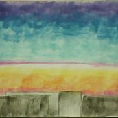 Atardecer en Mérida. Un proyecto de Pintura a la acuarela de Mónica Isabel Morales Cortés - 31.03.2017