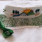 Mi Proyecto del curso: Técnicas básicas de bordado: Paisajito bordado . Bordado projeto de Paty Escandón - 31.07.2020