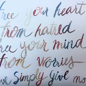 My project in Italic Script with a Brush Pen course. Lettering project by ciana20 - 07.31.2020