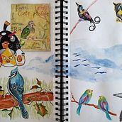 Meu projeto do curso: Técnicas de ilustração para desbloquear sua criatividade. Traditional illustration project by Adriana Nogueira - 07.31.2020