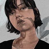 Mi Proyecto del curso: Retrato ilustrado con Procreate. Traditional illustration project by ISC - 07.31.2020
