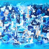 Abstrato azul. Fine Arts, and Creativit project by silverioart - 07.31.2020