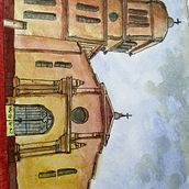 My project in Architectural Sketching with Watercolor and Ink course. Watercolor Painting project by raulch22 - 08.01.2020