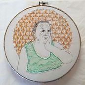 Ester, mi retrato. Embroider project by Nati Mackenzie - 08.01.2020