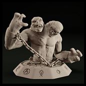 Golem para impresión 3D Ein Projekt aus dem Bereich 3D und Design von 3-D-Figuren von Luis Hernandez - 13.04.2020