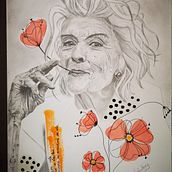 Mi Proyecto del curso: Retrato realista con lápiz de grafito. Pencil Drawing, Portrait Drawing, and Watercolor Painting project by raquel.pg77 - 08.01.2020