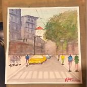 Mi Proyecto del curso: Paisajes urbanos en acuarela Ein Projekt aus dem Bereich Aquarellmalerei von Arbey Vargas - 03.08.2020