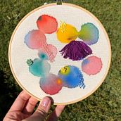 Meu projeto do curso: Técnicas básicas de bordado e aquarela. Arts, Crafts, and Embroider project by Ana Beatriz Goes Maia Marques - 08.05.2020