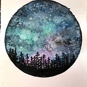 Meu projeto do curso: Técnicas modernas de aquarela. Watercolor Painting project by Luisa Garcia - 08.03.2020