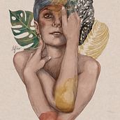 Proyecto del curso: Retrato ilustrado con Procreate. Traditional illustration project by Steff - 08.03.2020