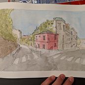 My project in Architectural Sketching with Watercolor and Ink course. Architectural Illustration project by spkahle - 08.03.2020