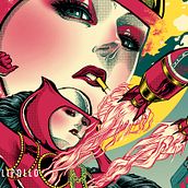 Pop Aphrodita 2099. Traditional illustration, Ink Illustration, and Digital Illustration project by Jilipollo - 08.03.2020