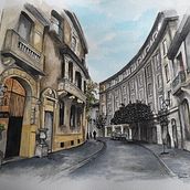 Mi Proyecto del curso: Dibujo arquitectónico con acuarela y tinta Ein Projekt aus dem Bereich Architektur und Urban Art von pameladiazjofre - 09.08.2020